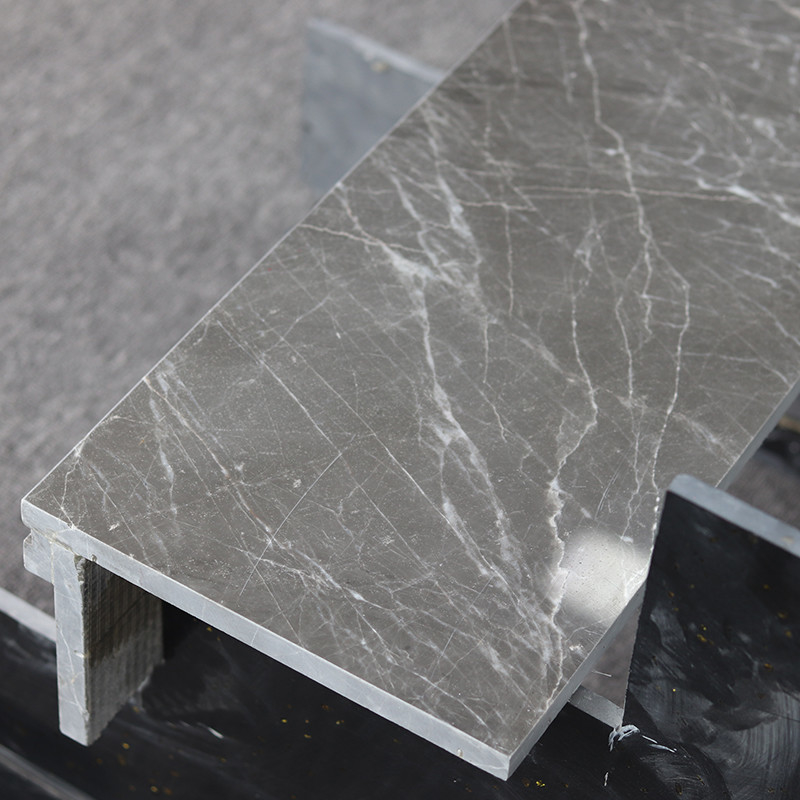 Grey Color Staircase Steps Floor piastrella le mattonelle di marmo lucidate delle scale di punto