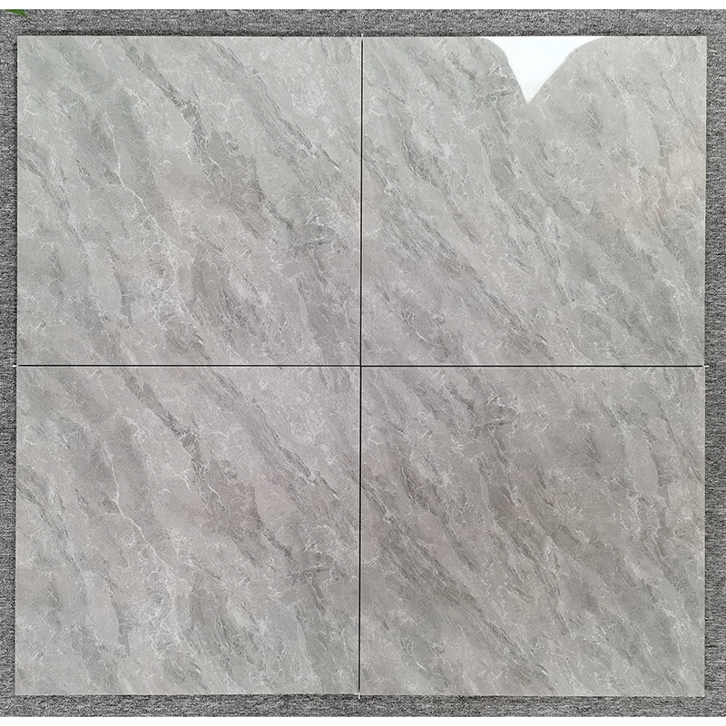 Livello di Gray Marble Polished Porcelain Tile lucido per la cucina interna del salone