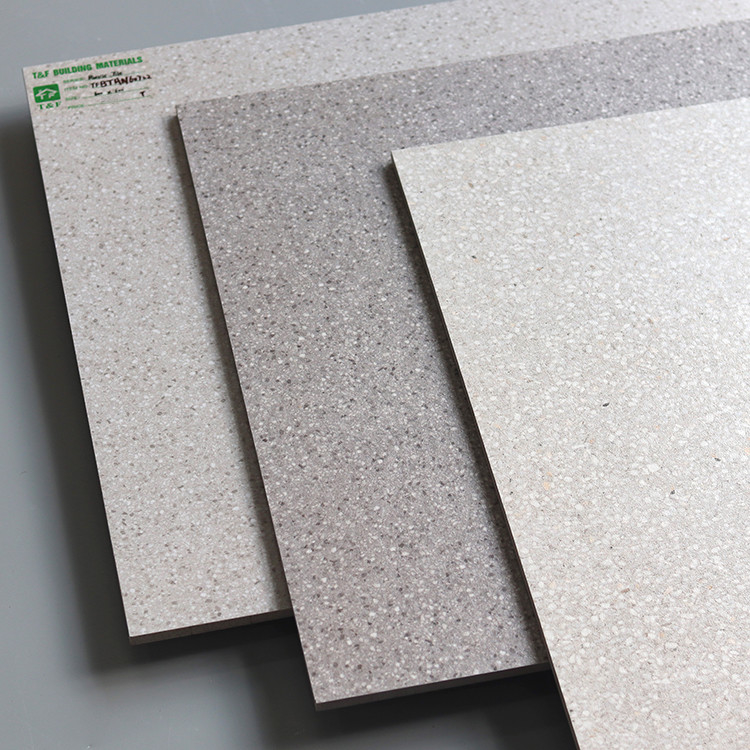 mattonelle di pavimentazione rustiche bianche di terrazzo della porcellana di 60x60cm Gray Small Pots Anti Skid