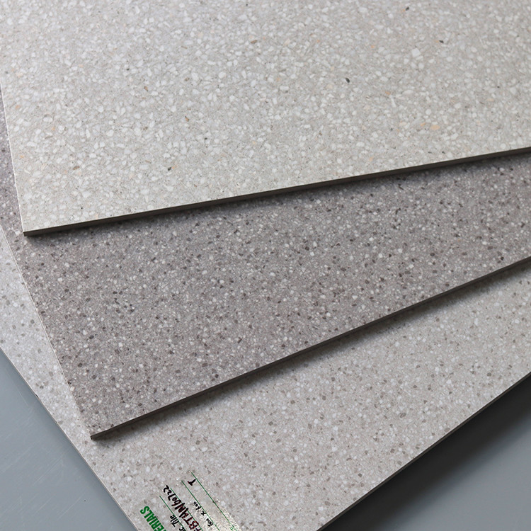 mattonelle di pavimentazione rustiche bianche di terrazzo della porcellana di 60x60cm Gray Small Pots Anti Skid