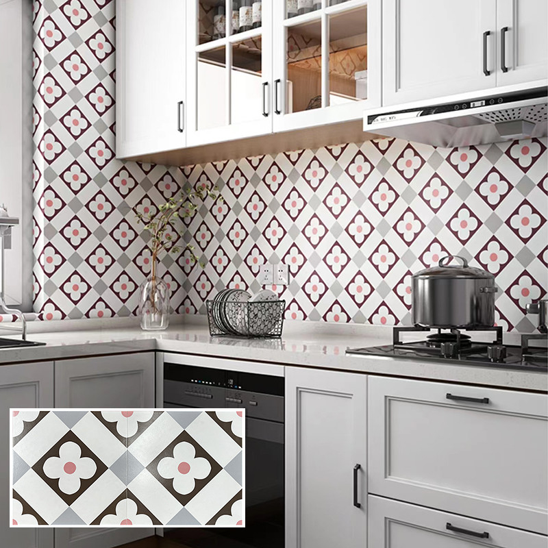 30x30 ha lustrato piastrelle per pavimento quadrate del balcone del fiore del mosaico di stile nordico delle piastrelle di ceramica le piccole