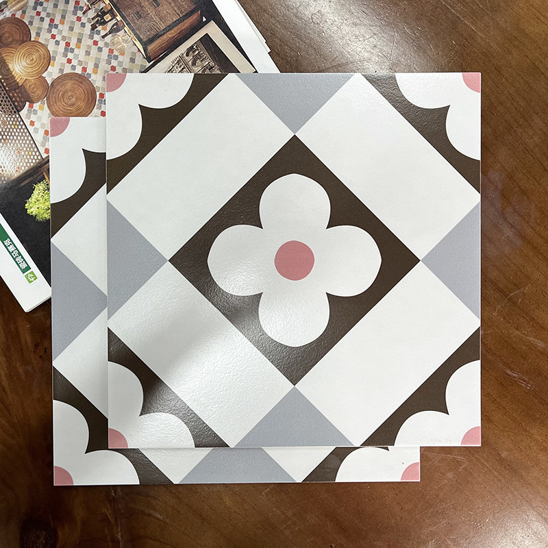 30x30 ha lustrato piastrelle per pavimento quadrate del balcone del fiore del mosaico di stile nordico delle piastrelle di ceramica le piccole