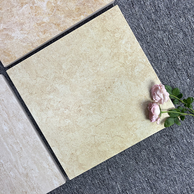 Porcellana arancione-chiaro 30x30cm del bagno delle piastrelle di ceramica lustrata progettazione moderna del pavimento