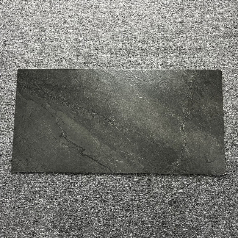 Non slitti Matt 60 x 120 piastrelle di ceramica lustrate Grey For Living Room Floor scuro rustico