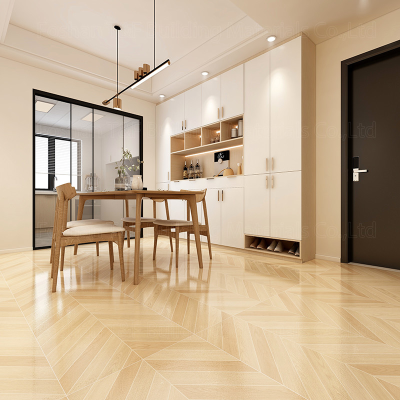 le mattonelle di legno della porcellana di effetto di 600*1200mm non slittano lustrato per il salone