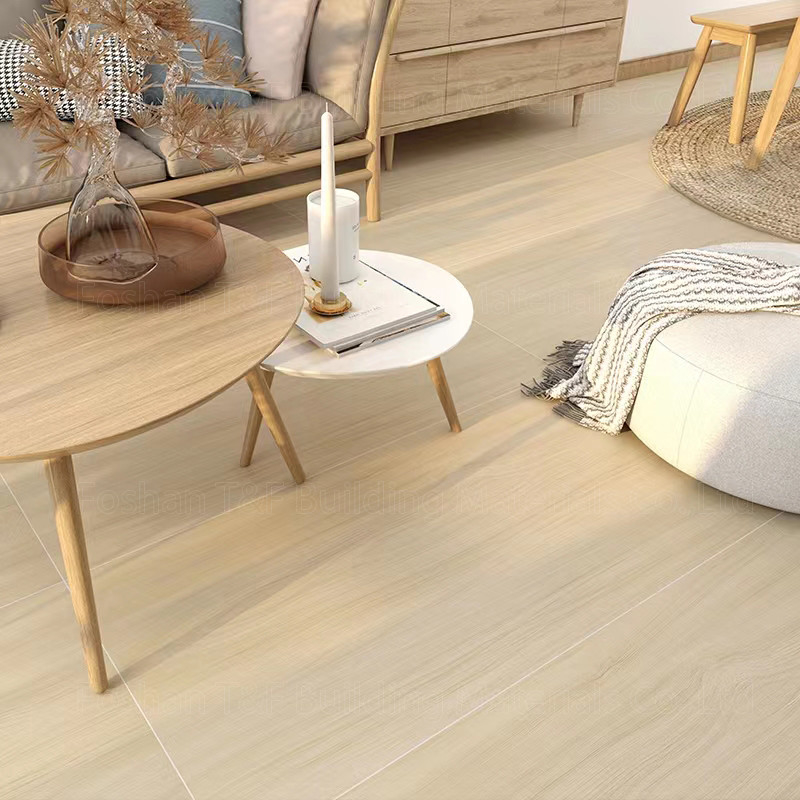 piastrella per pavimento rustica lustrata ceramica della porcellana delle plance di 600x1200mm per la villa domestica dell'hotel