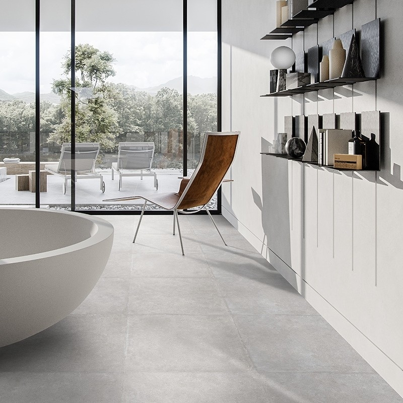 La porcellana lustrata anti slittamento piastrella le piastrelle per pavimento del cemento di 600x600mm per la cucina/bagno