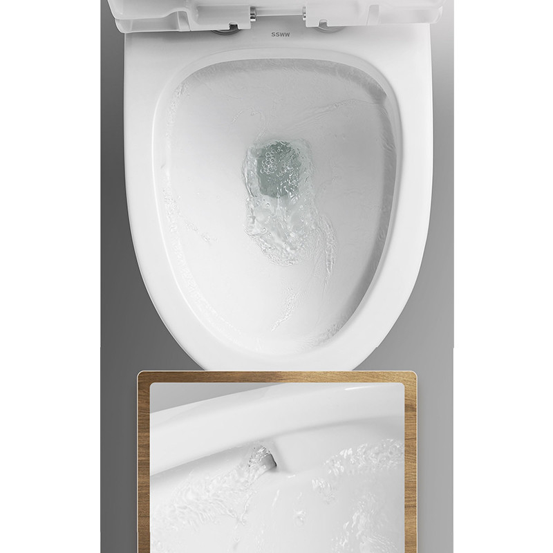 Sifone doppio ceramico 4,2/6L Flessinga della sciacquone del bagno di un pezzo fisso