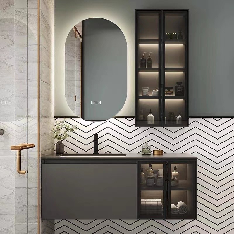 Le unità superiori di vanità del bagno di Carrara hanno curvato il colore di marmo genuino bianco