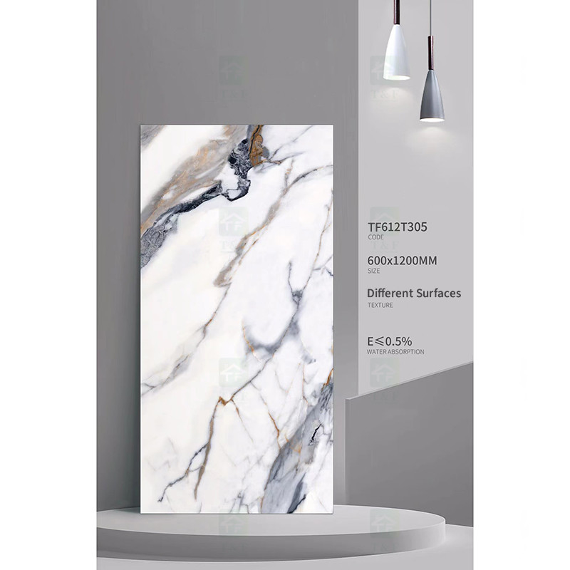 Mattonelle rustiche di 600x1200 Matt Glazed Porcelain Tiles Marble della porcellana di pietra di lusso di sguardo