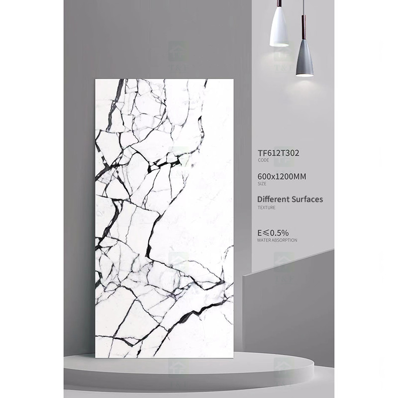 Mattonelle rustiche di 600x1200 Matt Glazed Porcelain Tiles Marble della porcellana di pietra di lusso di sguardo
