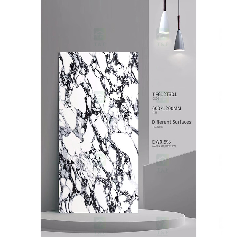 Mattonelle rustiche di 600x1200 Matt Glazed Porcelain Tiles Marble della porcellana di pietra di lusso di sguardo