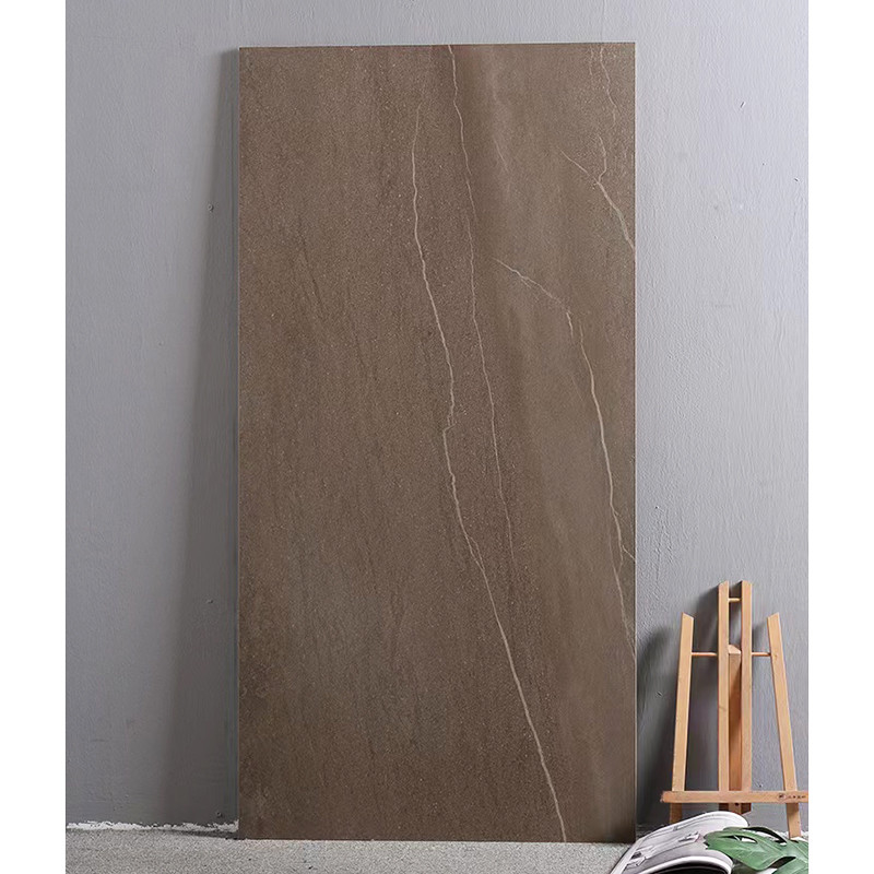 Piastrelle per pavimento interne di nuovo di stile di Foshan colore di Brown, mattonelle rustiche della parete 600x1200
