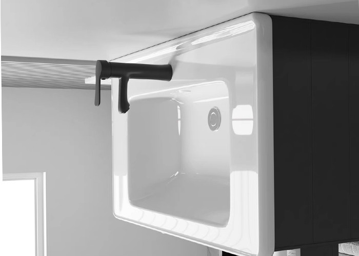 Insieme moderno di galleggiamento di lusso di vanità di Matte White Wall Mounted Bathroom del Governo dello specchio del fornitore di vanità del bagno