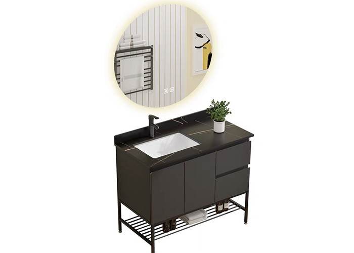 Coloreee solido di rivestimento del bagno di vanità del Governo acrilico delle unità con il cassetto
