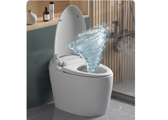 Un pezzo solo ceramico del pavimento del sensore del bagno di HOMIXE del bidet a livello automatico elettrico di lusso del Wc