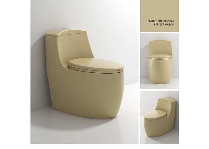 Il Wc lustrato bianco dell'un pezzo solo si raddoppia articoli sanitari ceramici della ciotola di sciacquone della trappola a livello di S
