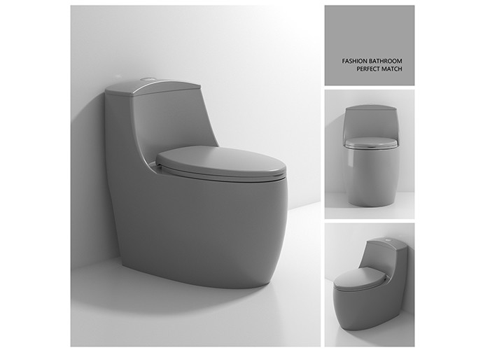 Il Wc lustrato bianco dell'un pezzo solo si raddoppia articoli sanitari ceramici della ciotola di sciacquone della trappola a livello di S