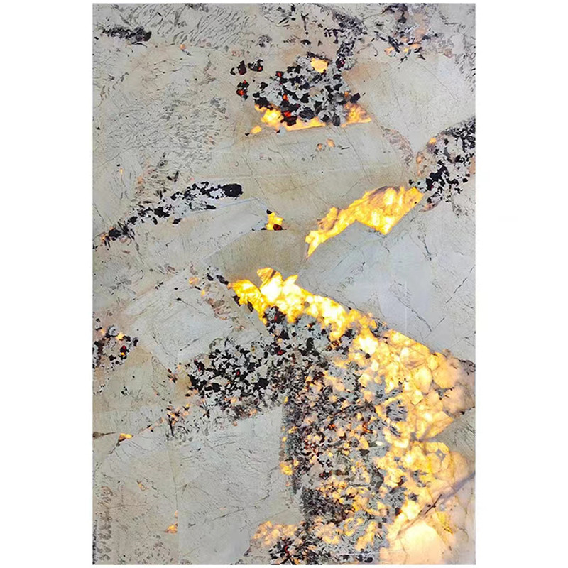 Pietra retroilluminata brasiliana Pandora Crystal White Onyx Marble Slab di Patagoina traslucida