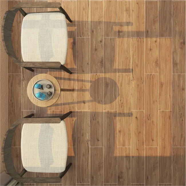 Le piastrelle per pavimento di legno moderne di legno solide d'imitazione del grano dell'ente completo di struttura non slittano
