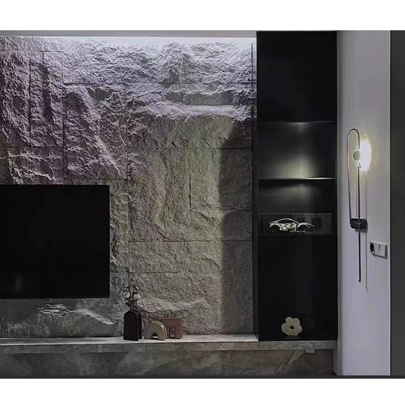 Pannelli di pietra del poliuretano della cultura del Faux dell'unità di elaborazione del rivestimento all'aperto dell'interno artificiale della parete 3D