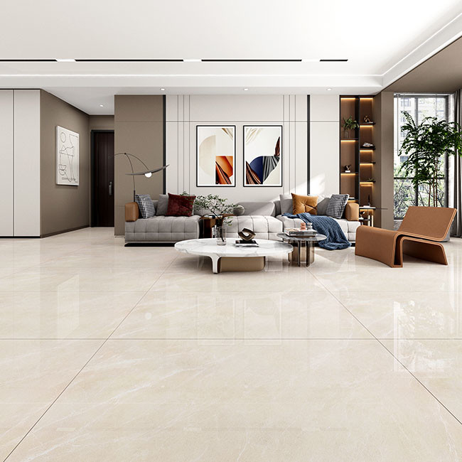 Alto lucido lustrato piastrella le mattonelle di Gray Color Natural Texture Porcelain 600*1200mm