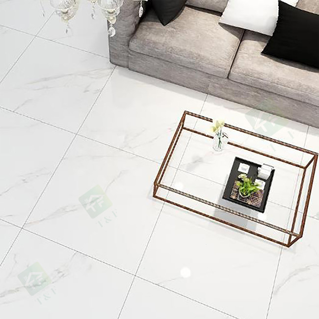 il salone di 600*600mm ha lustrato le piastrelle di ceramica che il marmo bianco eccellente con la vena di Glod ha lustrato lucidato