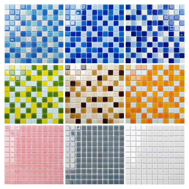 300x300mm cristallo mosaico pavimento parete piastrella per bagno piscina cucina backsplash
