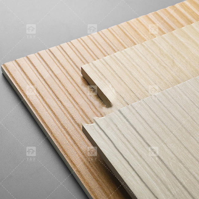 Grille Pull Trough Imitazione Legno Grano Piastrelle in ceramica Pavimento balcone Tessitura di lusso Parete di sfondo