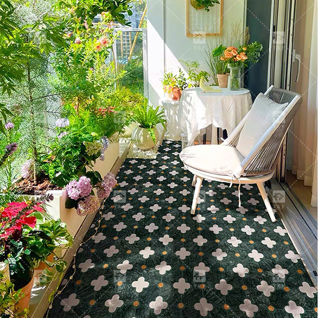Modello di fiori a getto d'acqua Pietra di marmo mosaico Piastrelle da bagno per la decorazione domestica