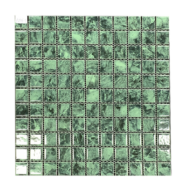 Piastrelle di marmo di colore verde per pavimento e parete del bagno