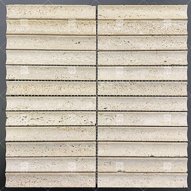 Modello di marmo 3D Arco a lunga striscia mosaico pavimento parete piastrella per TV sfondo cucina backsplash