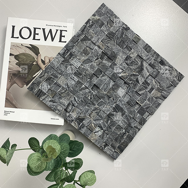 Pietra di marmo look mosaico piastrelle superficie opaca decorare bagno cucina backsplash