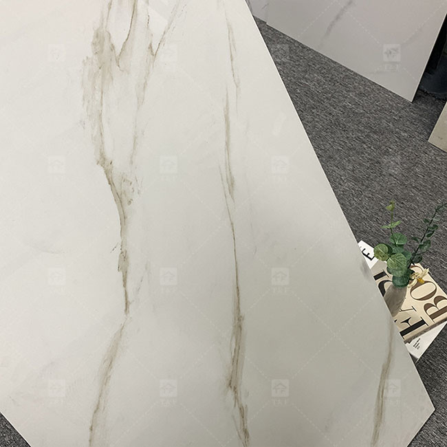 600x1200mm Carrara bianco lucido alto lucido vetrato piastrelle per pavimento marmo porcellana piastrelle