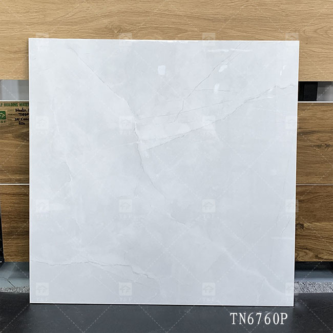 Corpo intero Grigio Colore Marmo Aspetto Porcellana Piastrelle lucide Per Pavimento Interno E Parete