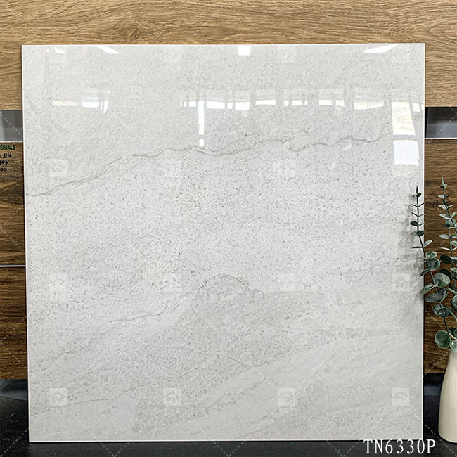 Corpo intero Grigio Colore Marmo Aspetto Porcellana Piastrelle lucide Per Pavimento Interno E Parete