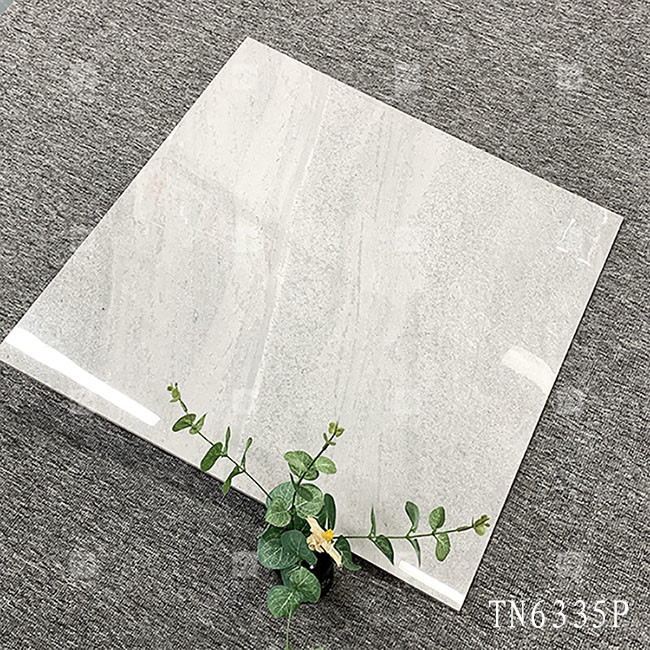 Corpo intero Grigio Colore Marmo Aspetto Porcellana Piastrelle lucide Per Pavimento Interno E Parete