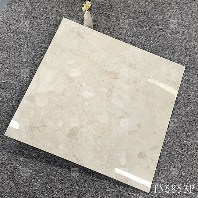 Corpo intero Grigio Colore Marmo Aspetto Porcellana Piastrelle lucide Per Pavimento Interno E Parete