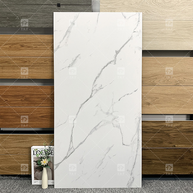 Marmo Look Carrelaggio Bianco Porcellano Rusitc lucidato Porcellana Piastrelle di pavimento in ceramica