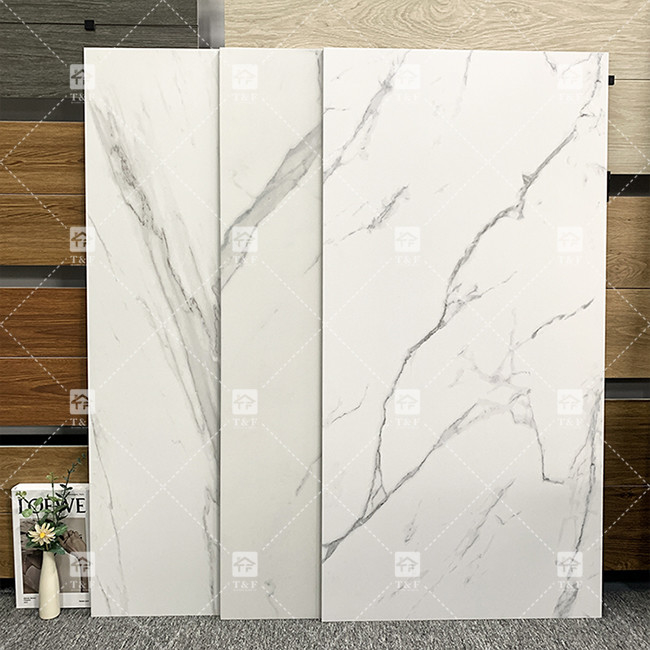 Marmo Look Carrelaggio Bianco Porcellano Rusitc lucidato Porcellana Piastrelle di pavimento in ceramica