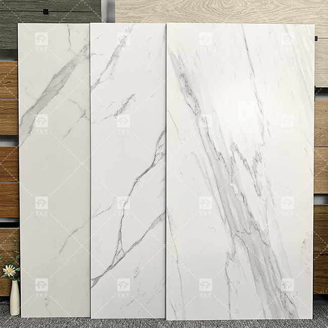 Marmo Look Carrelaggio Bianco Porcellano Rusitc lucidato Porcellana Piastrelle di pavimento in ceramica