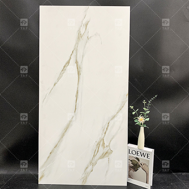 Marmo Look Carrelaggio Bianco Porcellano Rusitc lucidato Porcellana Piastrelle di pavimento in ceramica