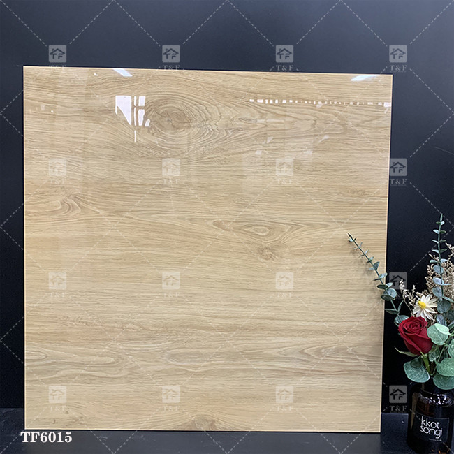 Alto lucido interno legno look porcellana pavimento piastrelle antiscivolo lucidato vetrata porcellana piastrelle salotto per pavimenti