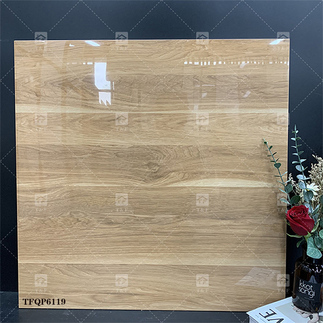 Alto lucido interno legno look porcellana pavimento piastrelle antiscivolo lucidato vetrata porcellana piastrelle salotto per pavimenti