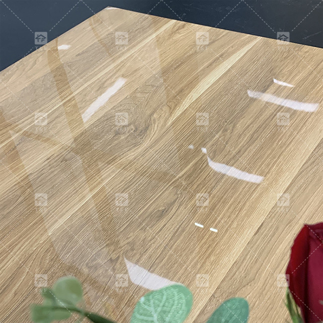 Alto lucido interno legno look porcellana pavimento piastrelle antiscivolo lucidato vetrata porcellana piastrelle salotto per pavimenti
