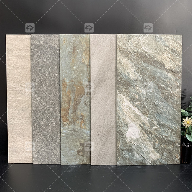 Piastrelle in ceramica 3D opache 300x600 mm Decorazione della parete esterna Piastrelle di porcellana per parete