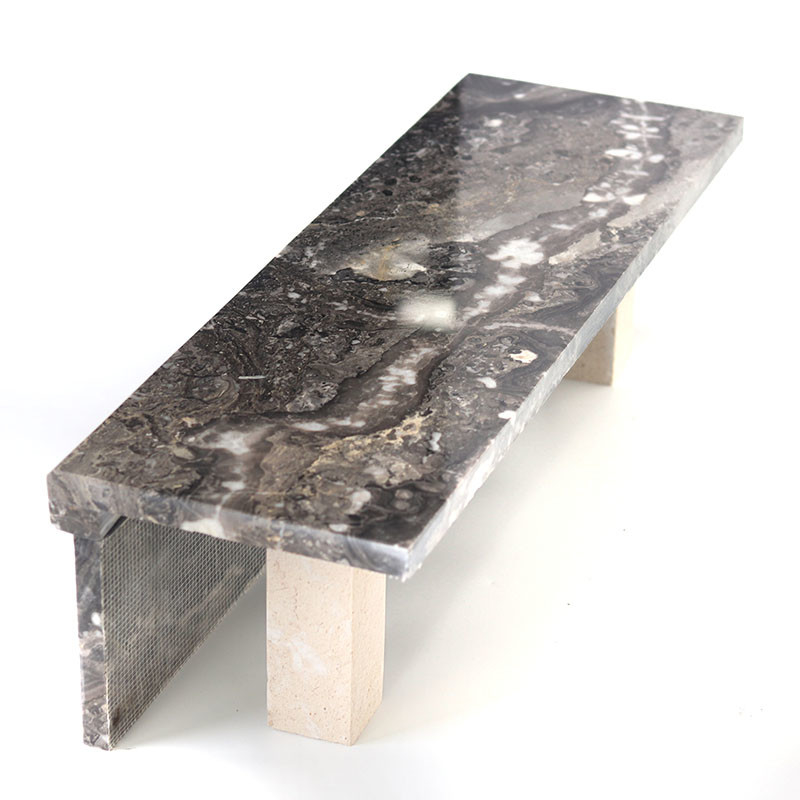 Le piastrelle di ceramica di marmo della scala, anti scala lucida di slittamento piastrella Grey Coloree scuro
