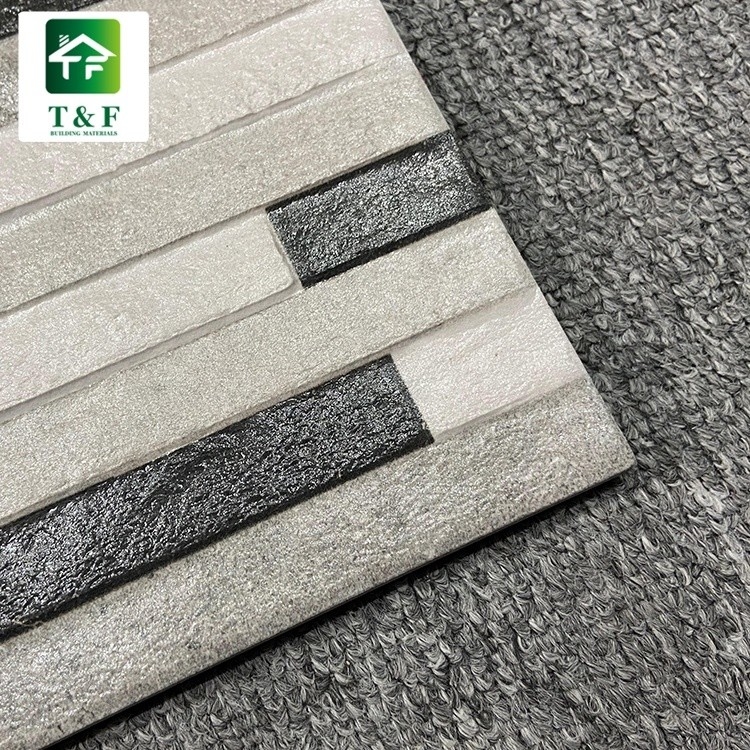 Piastrelle di ceramica lustrate esteriori Coloreee bianco della miscela nera 20 x 40